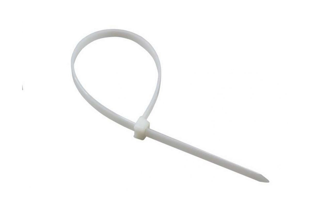 Хомут пластиковый 4*250 белый М5 а04250б