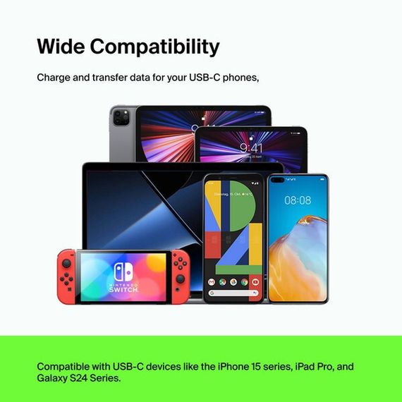 Кабель Belkin BoostCharge 60 Вт USB-C - USB-C 1м (CAB003bt1MBK) Black