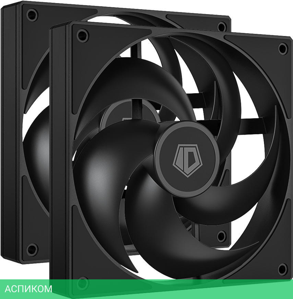 Комплект вентиляторов для корпуса ID-Cooling AS-140-K DUET черный