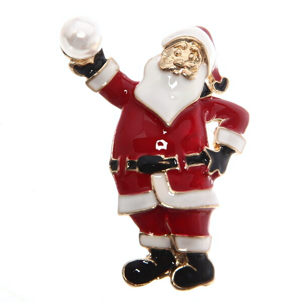 Брошь «Рождественское чудо - Дед мороз», 4,7*3,8см