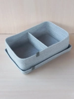 Корзина плетеная с крышкой