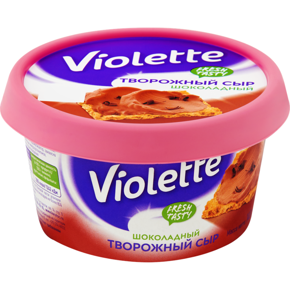 Cыр творожный Violette шоколадный 140 гр