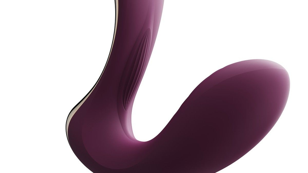 Фиолетовый вибромассажёр G-зоны Talis с пульсацией, вакуумной стимуляцией и функцией нагрева (Цвет: фиолетовый)