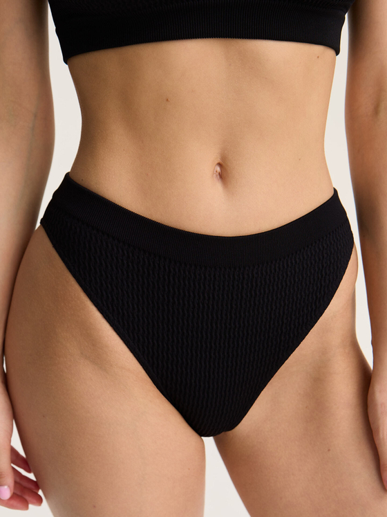 Купальные трусы бикини с высокой посадкой