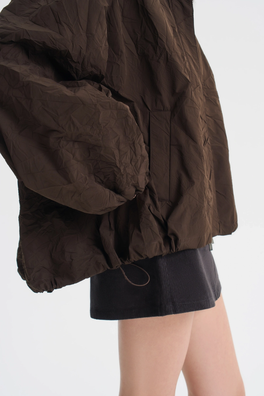 Куртка из жатой плащёвки