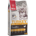 Blitz Sensitive Turkey Adult Cat All Breeds