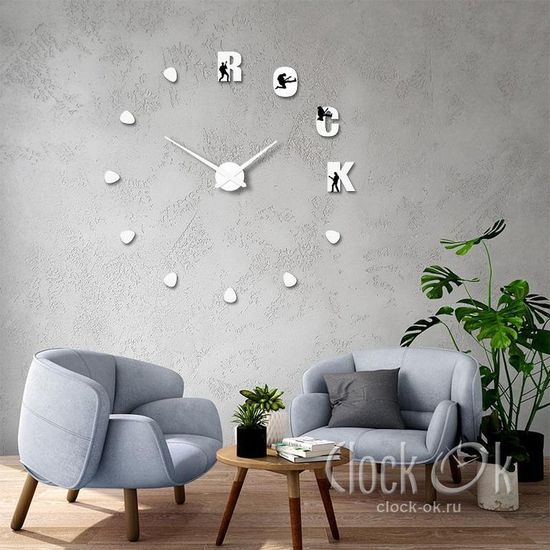 Настенные 3D часы Rock
