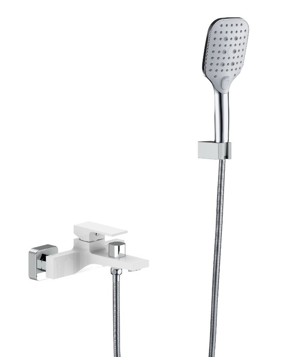 Смеситель для ванны V393535-F однорычажный, короткий, белый