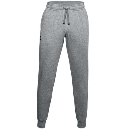 Теннисные брюки Under Armour Rival Fleece Jogger - pitch gray light heather/onyx white