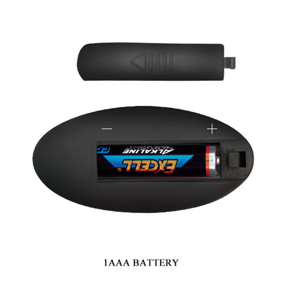 Черная анальная вибропробка 12,4см с пультом ДУ Mr.Play Powerfull Vibrating Anal Plug BI-040085W-MR