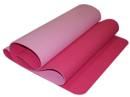 Коврик для йоги и фитнеса перфорированный GO DO :OTPE-6MM  (Розовый)