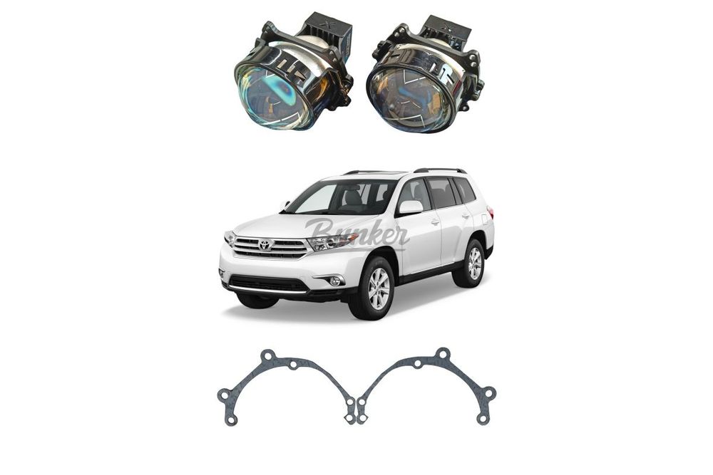 Комплект для замены штатных линз Toyota Highlander II U40 2007-2013