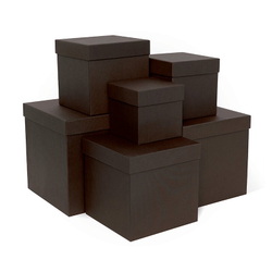 Коробка Куб 11*11*11см Кофейный