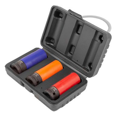 Головки ударные тонкостенные, набор 3пр., 1/2''(6гр.) Forsage F-4032C