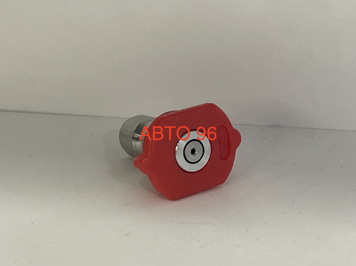 0 (Красный) / Распылитель - Форсунка для мойки высокого давления 0 градусов, быстросъемная, красный (1 шт.) Оптом