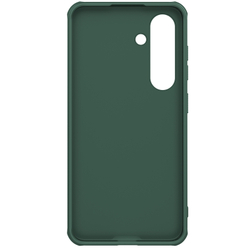 Чехол усиленный двухкомпонентный зеленого цвета (Deep Green) от Nillkin для Samsung Galaxy S24+ Плюс, серия Super Frosted Shield Pro