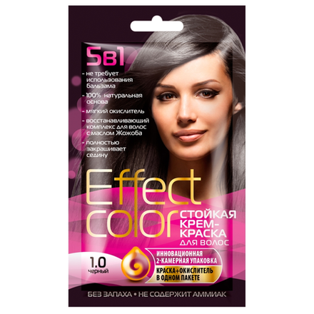 Крем краска Effect Color Черный 1.0 50 мл