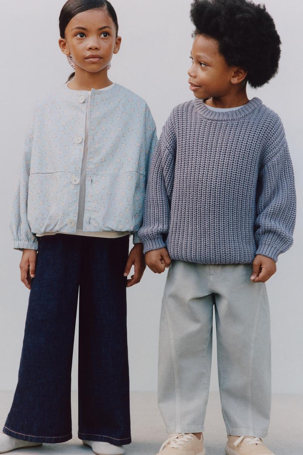 ZARA TIMELESZ - С ЦВЕТОЧНЫМ ПРИНТОМ, ГОЛУБОЙ