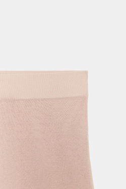 ZARA ТРИКОТАЖНАЯ ЮБКА МИДИ, ТЕЛЕСНО-РОЗОВЫЙ