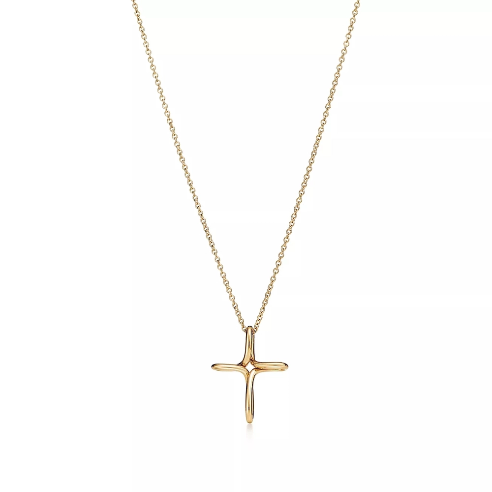 Подвеска из золота 18к(750 проба) , Tiffany 💠infinity Cross, В наличии