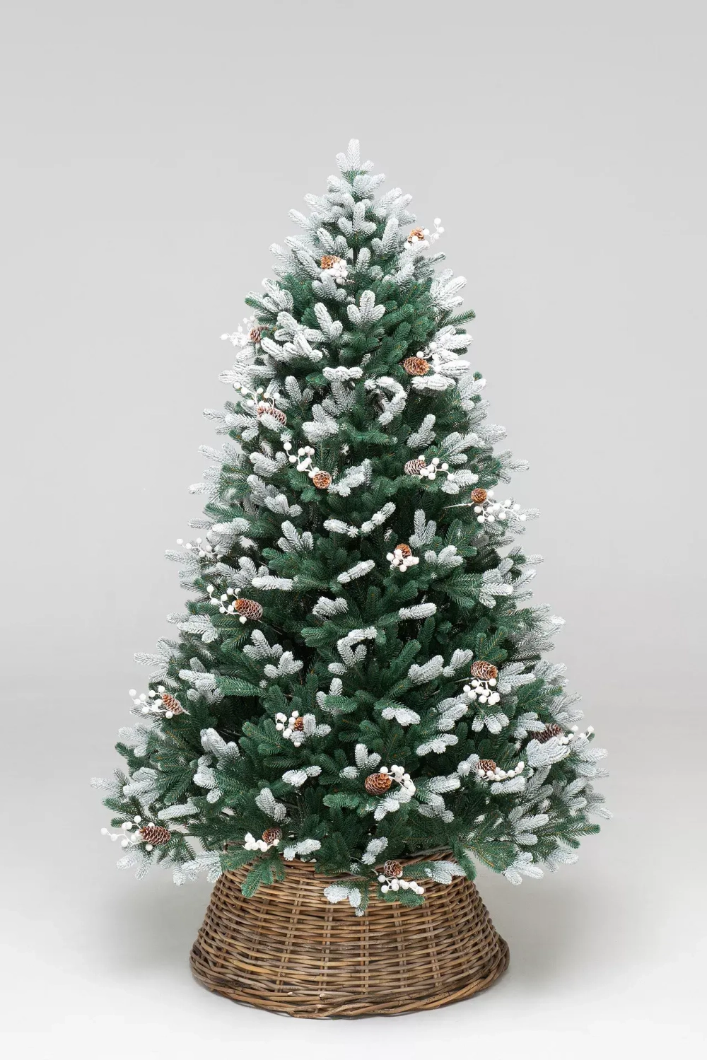 Искусственная елка Амелия заснеженная 210 см., 100% литая хвоя, ЕлкиТорг (163210)