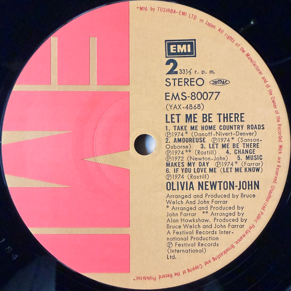 Виниловая пластинка Olivia Newton-John - Let Me Be There LP