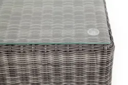 "Лунго" журнальный столик плетеный, цвет графит