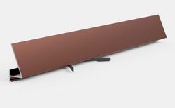 Щелевой плинтус Pro Design Corner 570 коньяк, 2600x15,5x35 мм