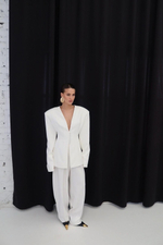 Брюки с высокой талией свободного кроя