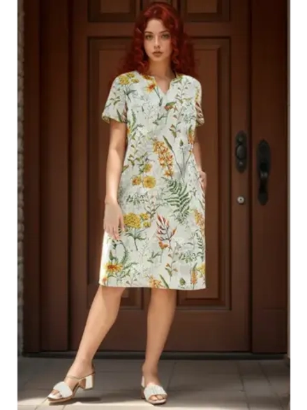 платье льняное летнее