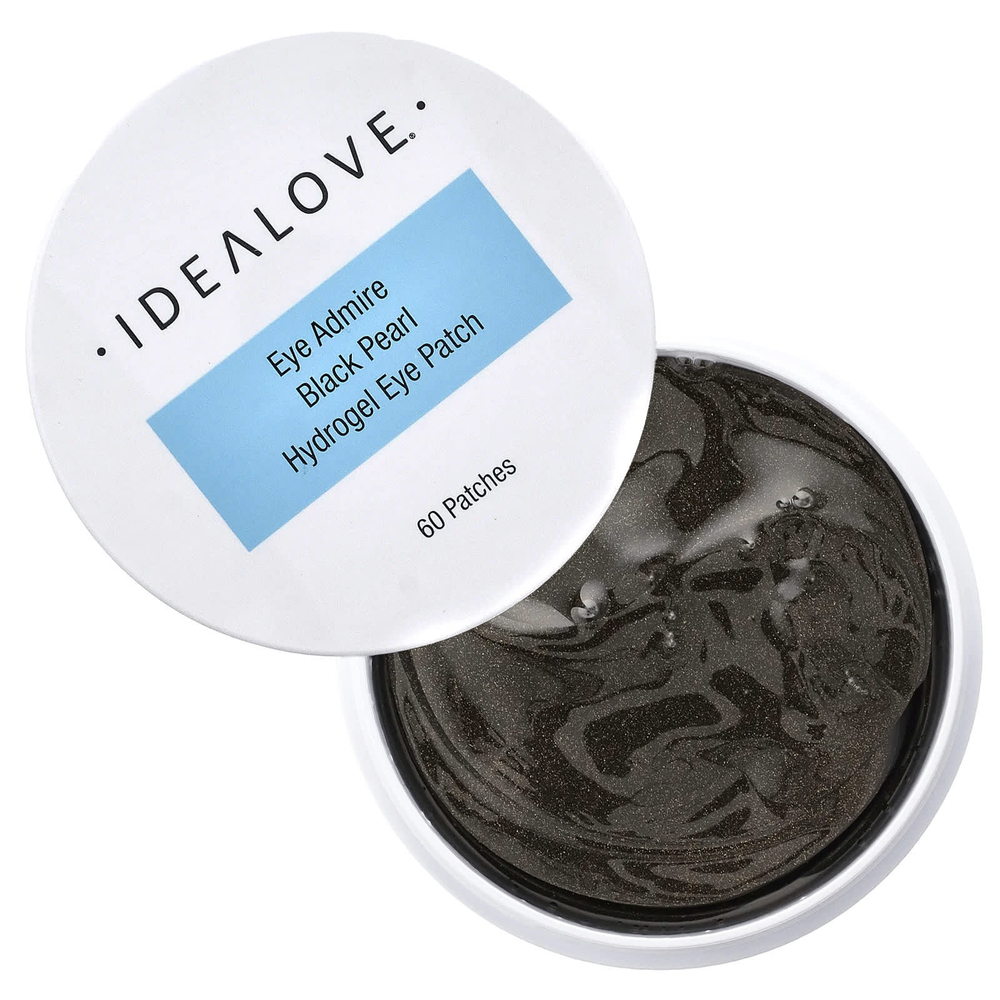 Idealove, Eye Admire, гидрогелевые патчи для глаз с черным жемчугом, 60 шт.