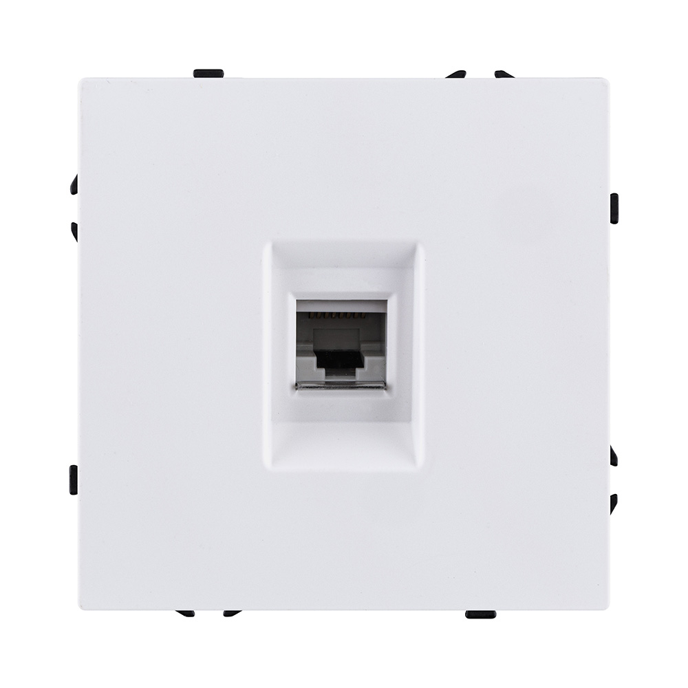 Розетка Ethernet RJ45 Cat.6, белый глянцевый Kollinger Eclipse EC-017WG