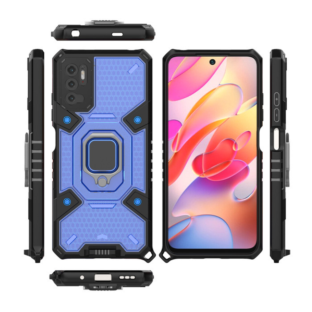 Противоударный чехол с Innovation Case c защитой камеры для Xiaomi Poco M3 Pro / Redmi Note 10 5G