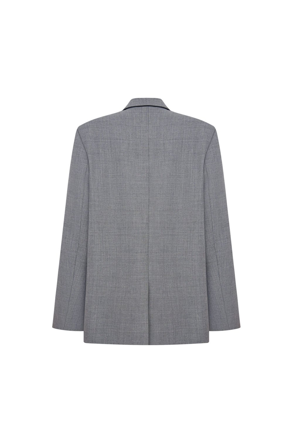 Жакет двубортный серый