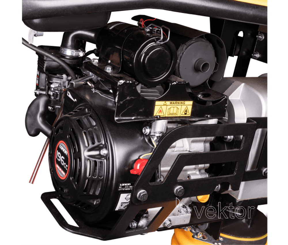 Вибротрамбовка бензиновая Vektor VRG-80H - [82 кг / 10 кН / Loncin LC168F-2H]