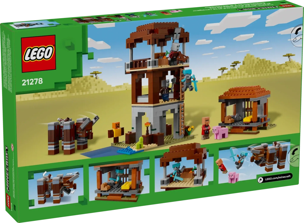 Конструктор LEGO Minecraft 21278 Форпост мародеров и опустошителей