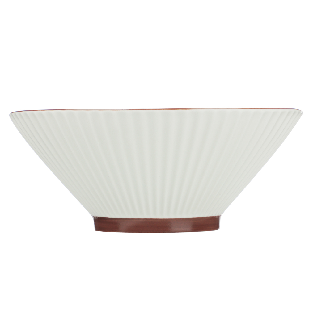 Салатник Лусия тм MILLIMI, 20см, фарфор, кремовый