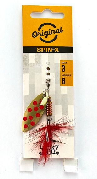 Блесна вращ. Lucky John SPIN X LONG 03 6,0г GR