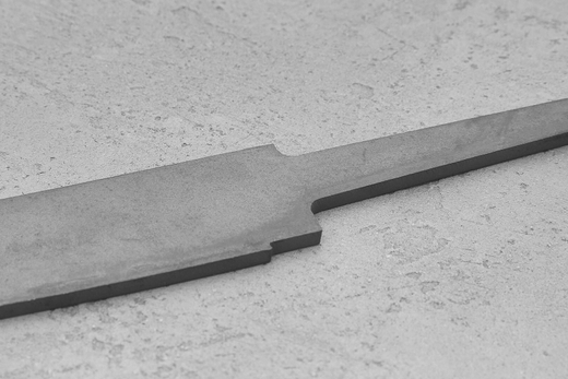 Заготовка для ножа, сталь Elmax 3,9мм. Модель "Танто-I" с клинком 180мм, ТО 61-62HRC