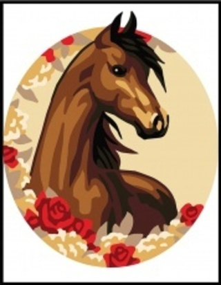 "Лошадь"-3354 канва с рисунком