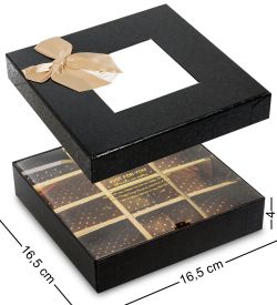 WG-117-C Коробка подарочная «Для тебя» цв.черный