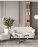 Журнальный столик Гера 80*80 см сталь тёмный хром