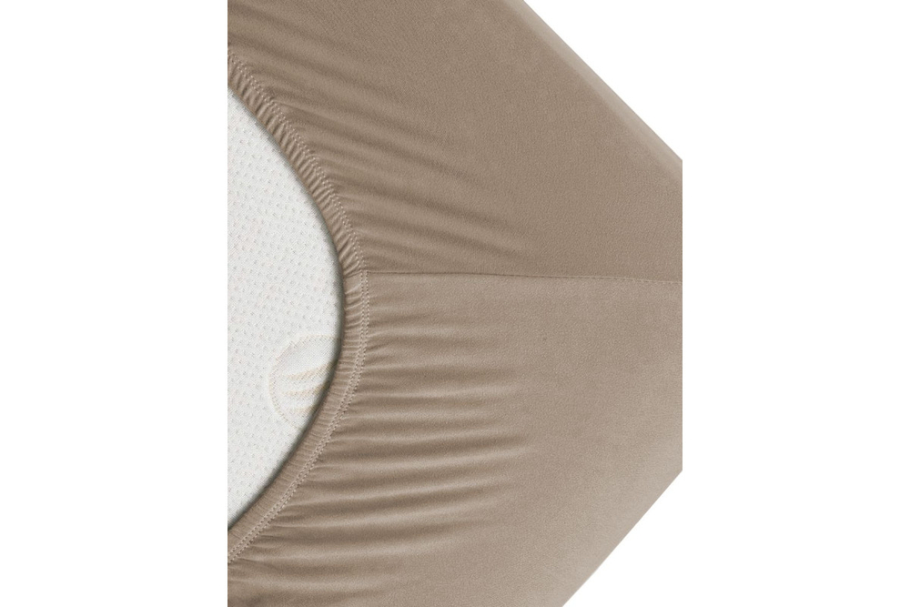 Простынь GoodNight Трикотаж 140х200х20 Какао на резинке