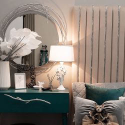 Настольная лампа Орхидея Лира Айс Тюссо Снег