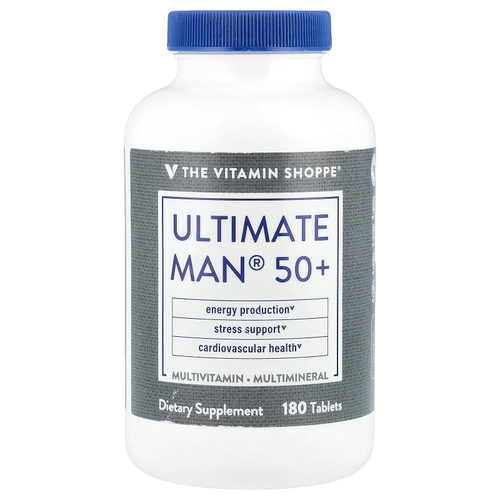 The Vitamin Shoppe, Ultimate Man® 50+, мультивитамины и мультиминералы, 180 таблеток