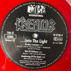Винтажная виниловая пластинка LP Kreator Out Of The Dark Into The Light (Germany 1988) (Red Vinyl)