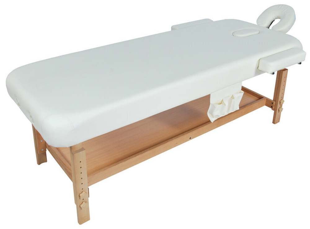 Массажный стационарный мягкий стол FIX-MT2 (МСТ-31Л) (SW1.31.10) белый