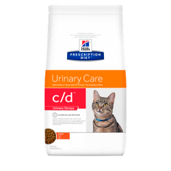 Hill's Feline c/d Urinary Stress - диета для кошек с проблемами МКБ при стрессе (курица)