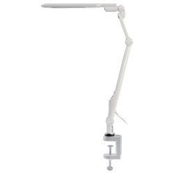 Настольный светильник ЭРА NLED-496-12W-W светодиодный на струбцине белый
