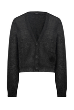 Серый кардиган из мохера